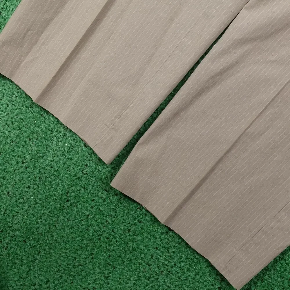 Banana Republic Dress Pants Mens 35x34 Beige‎ Non Iron Classic Fit Pinstripe